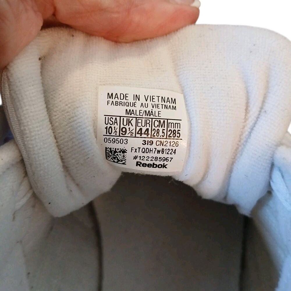 Reebok Workout Plus Full Grain Leather Men's Sneakers White Gum US Sz 10.5 READ - Picture 12 of 15